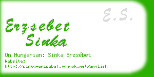 erzsebet sinka business card